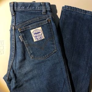 Vintage Levi Straight Leg High Waisted Jeans